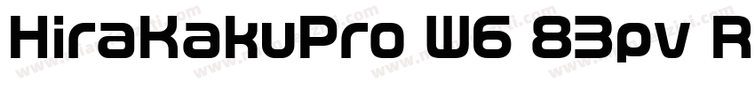 HiraKakuPro W6 83pv RKSJ H字体转换